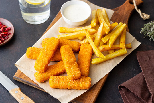 FISH FINGERS AND CHIPS
